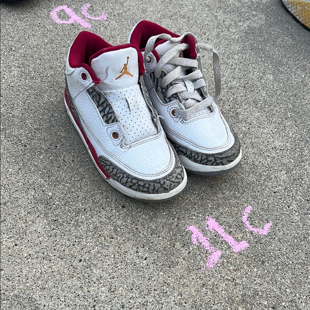 Kids White and Gray Sneakers